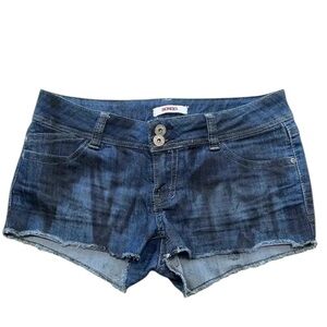 Bongo Jean shorts Juniors size 9 Frayed hem Retro